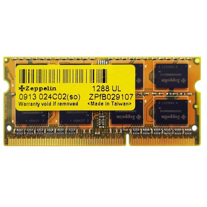 Zeppelin DDR3 8GB 1600MHz SO-DIMMرم لپ تاپ زپلین